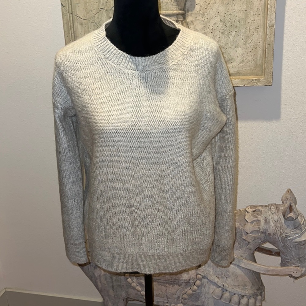 Magaschoni pullover natural tan crewneck sweater‎ Sz XS